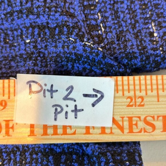 St John Women’s Knit Full zip blue tweed fringe sweater size 14 workwear luxury - Picture 12 of 12